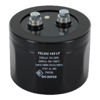  Capacitors > Aluminum Electrolytic > Screw Terminals - FELSIC 105 LP